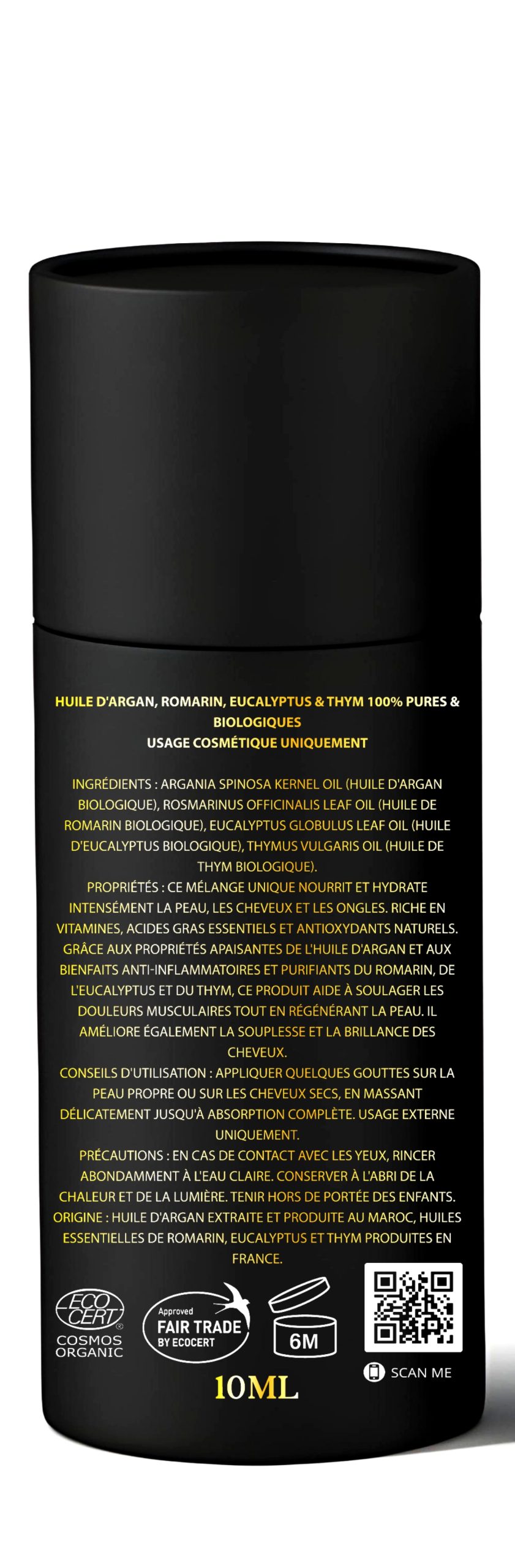 Huile d’Argan Thym & Eucalyptus – Image 2